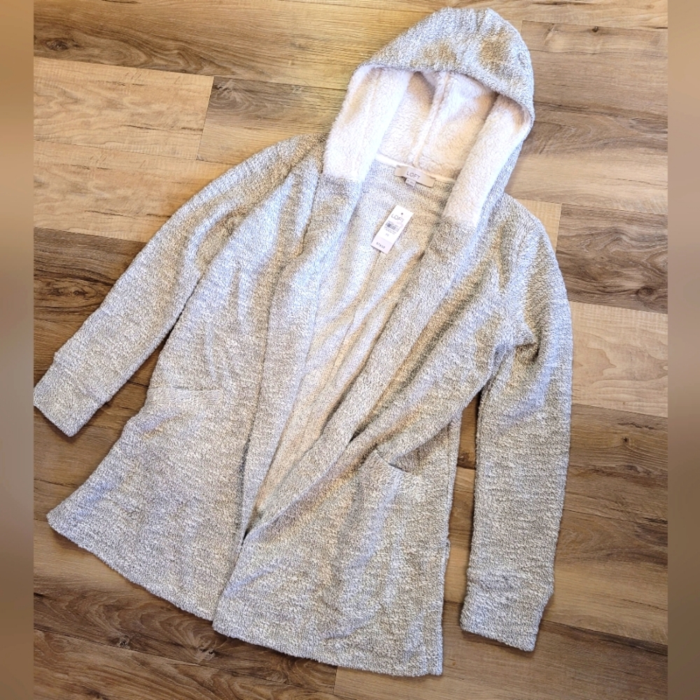 NWT LOFT Hooded Cardigan